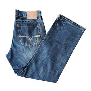 John B Stetson Riveted Denim Modern‎ Straight Leg Jeans Size 32x30